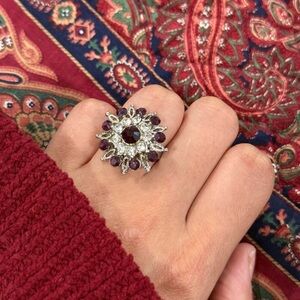 Used | Pakistani Purple AD Adjustable Ring